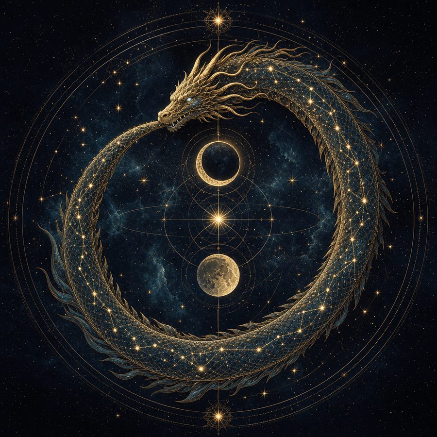 Draconic chart reset to the North Node for soul-level astrology