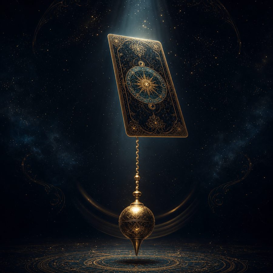 Single tarot card drawn for a yes or no answer